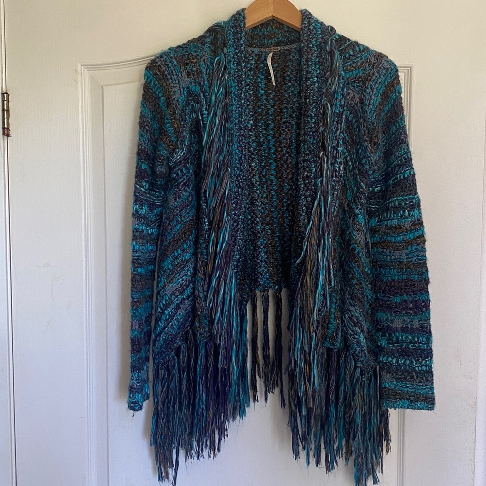 Free People Fringe Sweater - small